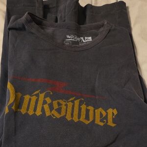 Quiksilver Gray Long Sleeve Tee with Iconic Logo